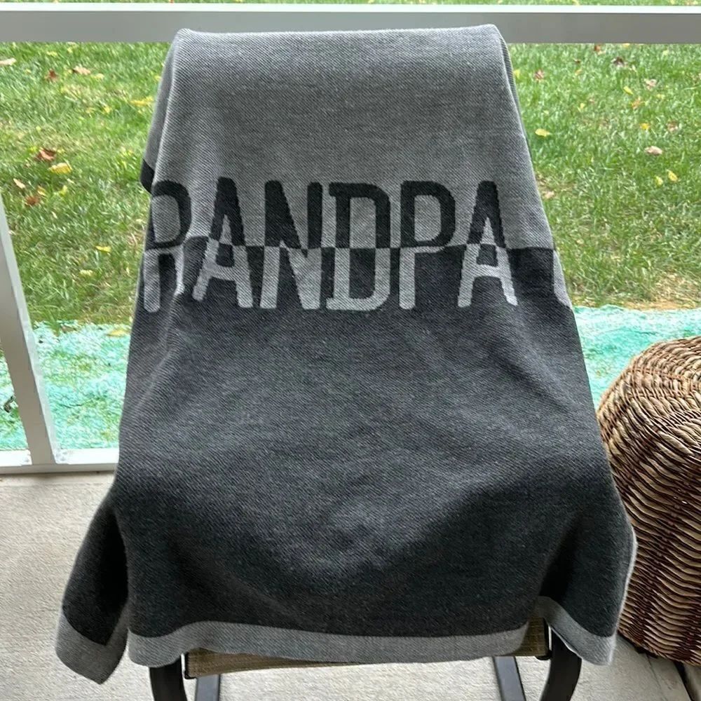 Baublebar On Repeat Custom GRANDPA Throw 50”x39”